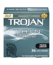 Trojan Thin Lubricated Latex Condoms